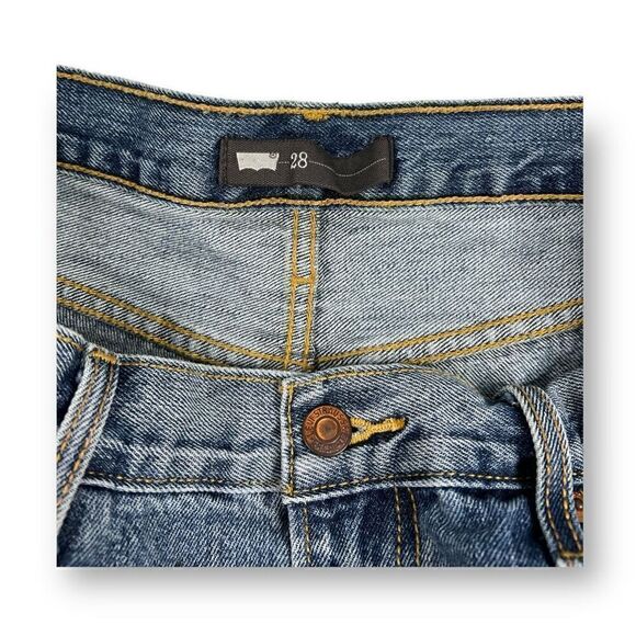 Levi’s Cutoff Jean Shorts Size 28 - Picture 3 of 6